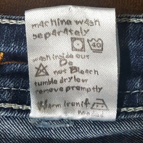 Highway Juniors Jeans Size 7 Dark Blue Straight - Picture 9 of 9